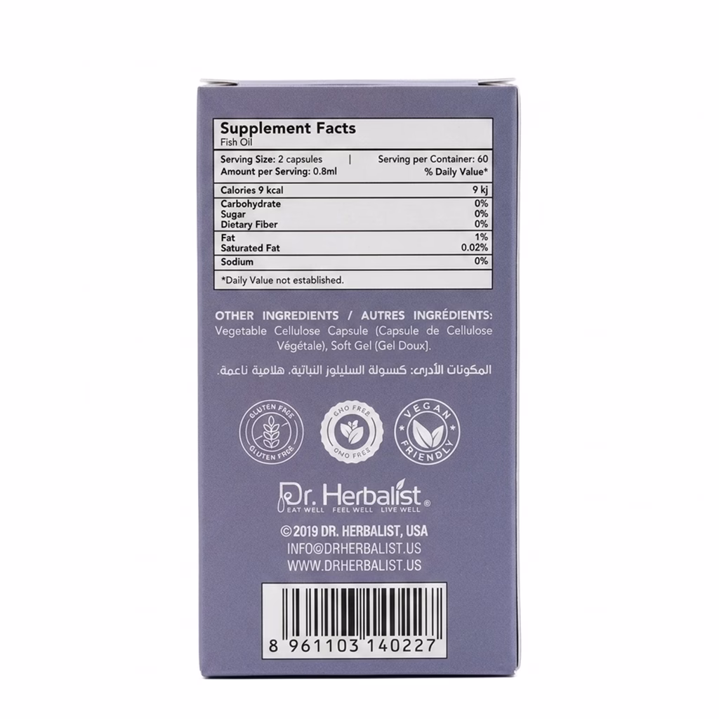 Dr. Herbalist Fish Oil Capsules With Omega-3 - Image 2