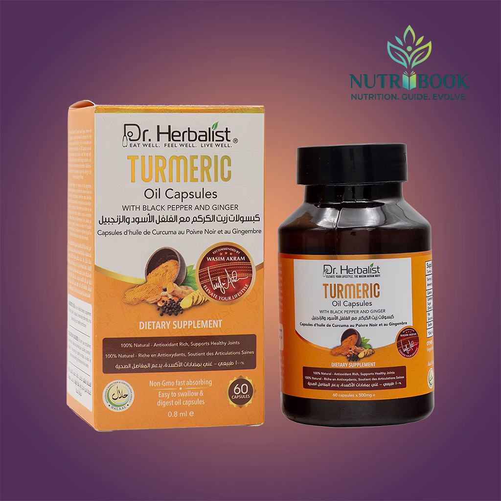Dr. Herbalist Turmeric Oil Capsules With Black pepper & Ginger